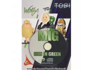 Men in Green Postkarte (Mit Kurzhörspiel)